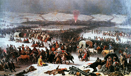 Napoléon traversant la Bérézina - par Janvier Suchodolski – 1866- Musée national de Poznan